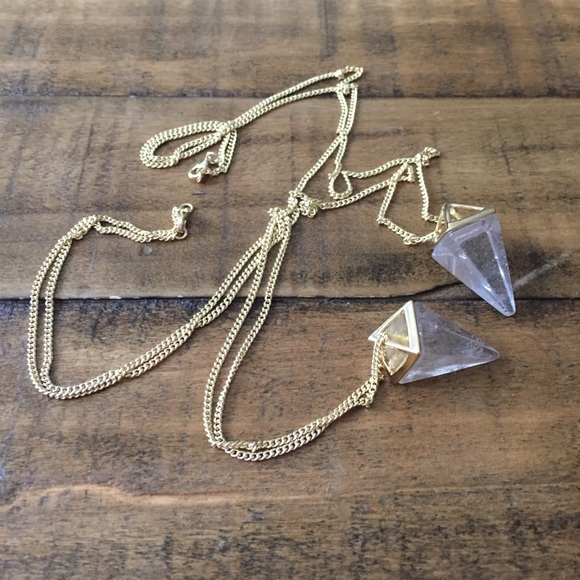 Quartz Crystal Pyramid Pendant - Picture 5 of 8